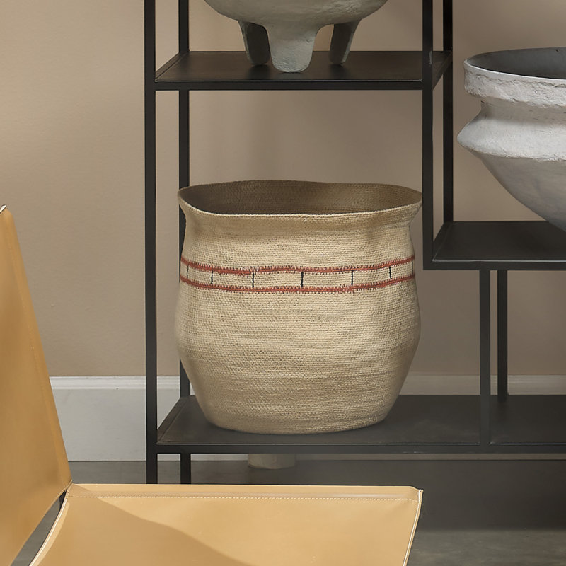 Jamie Young Company Silkworm Seagrass Decorative Basket