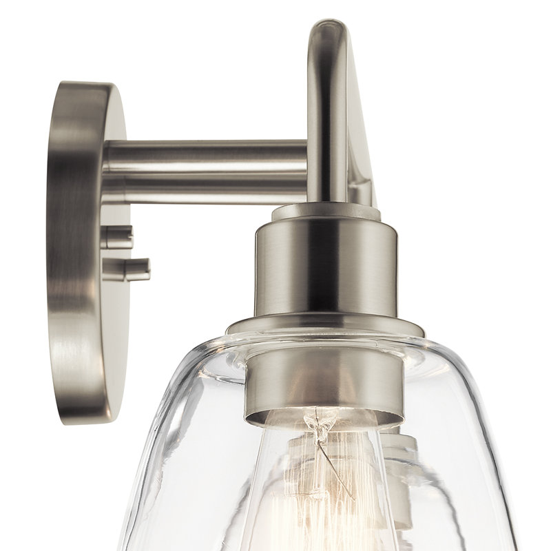 Meller 3-Light Industrial Inspired Vanity Light, Nickel