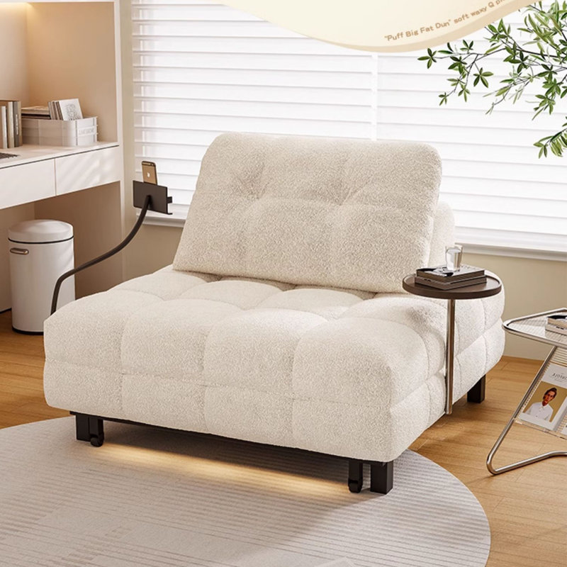Canapé-lit convertible avec dossier réglable et canapé-lit simple, H 31,35 po x l 35,43 po x P 37,4 po