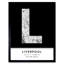 Liverpool City Map Liverpool England United Kingdom City Map Black and White 1 Piece Single Picture Frame Wall Art