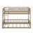 Full XL Over Queen Bunk Bed With Guardrails And Ladder-1026937880