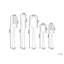 60 Piece Cutlery Set PENNE Silver