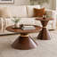 Ensemble de 2 tables basses rondes tendance
