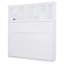 Grand lit escamotable mural avec tablettes supérieures et USB-118007590