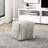 Modern Square Pouf Jacquard Fabric Upholstery Ottoman
