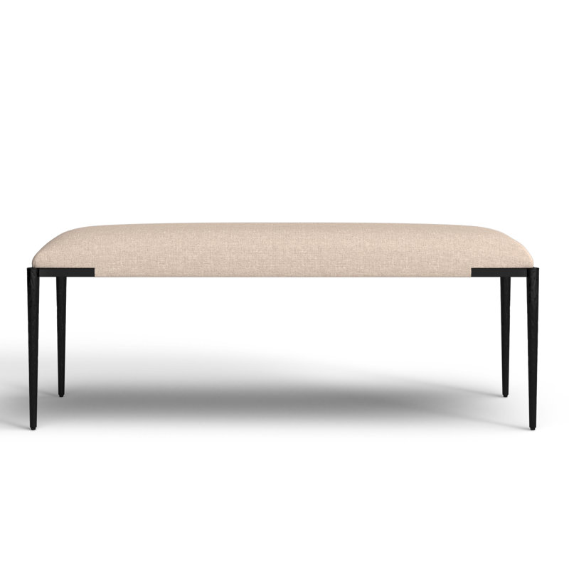 Lorie Linen Blend Upholstered Bench