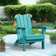 Chaise Adirondack pliante en polyéthylène haute densité Wolak avec porte-gobelet double-1361014029