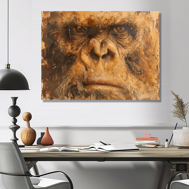 Décoration murale noire et brune antique Bigfoot II - Bigfoot, Métal métal, H 24 po x l 32 po x P 1 po
