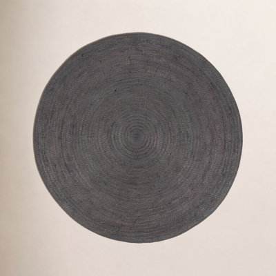 Gage Charcoal Hand-Braided Jute Rug