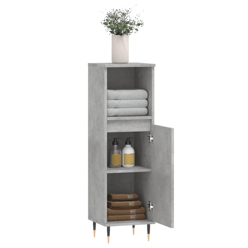 Bathroom Cabinet, Concrete Grey