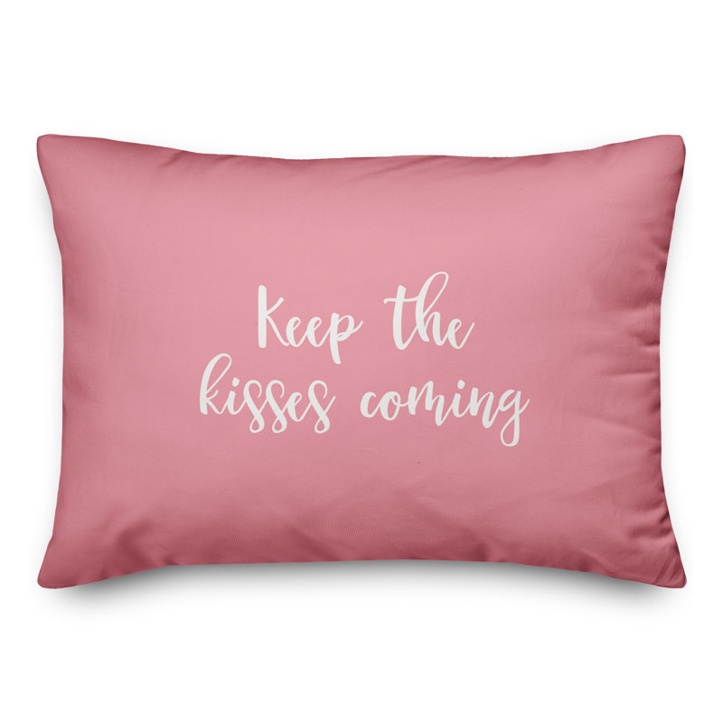  Coussin Keep The Kisses Coming, Rose