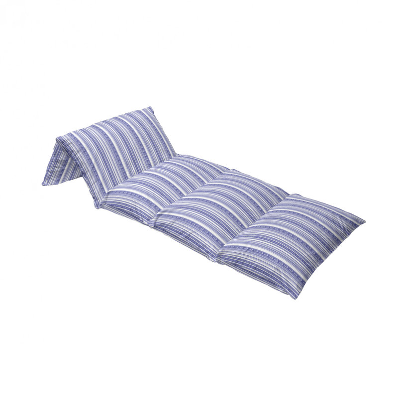 Housse de coussin d'extérieur nautique, H 2 po x l 36 po x P 88 po
