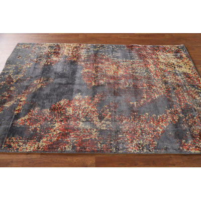 All-Over Abstract Indian Rug 4x6