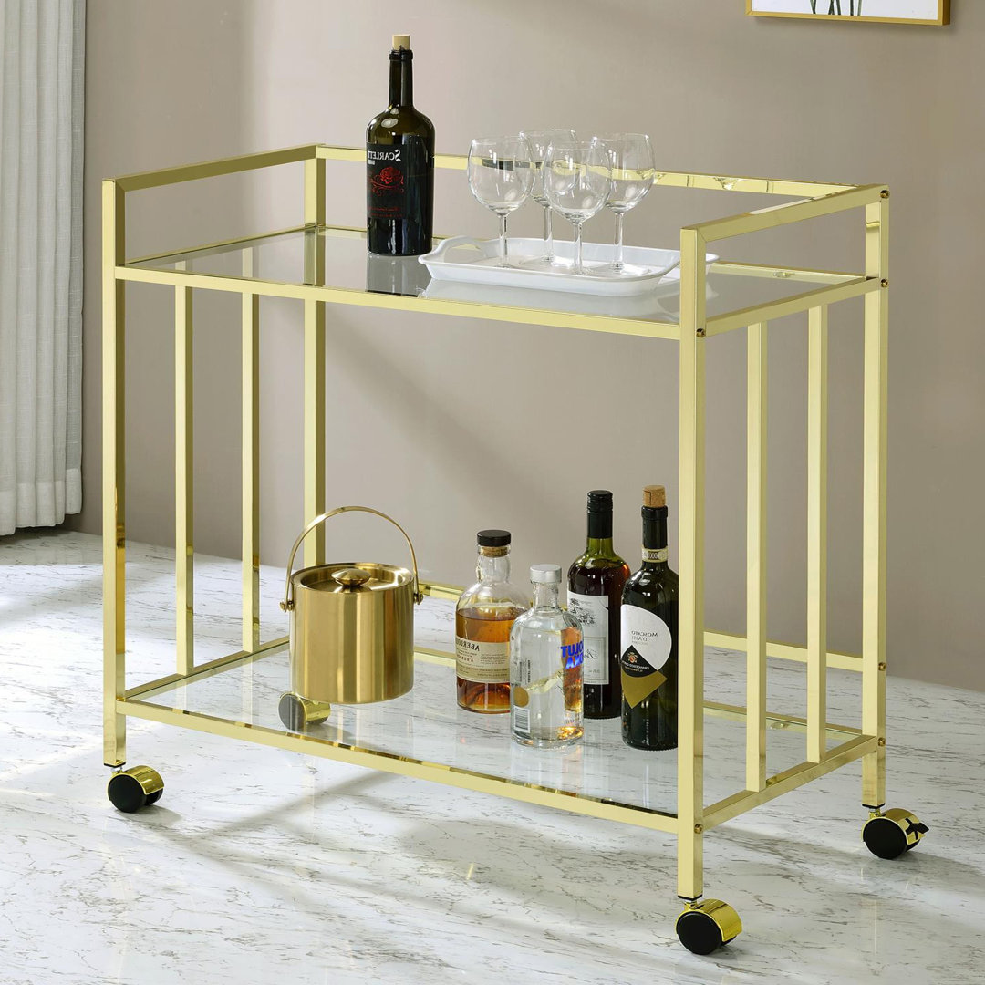 Metal Bar Cart Latitude Run® Frame 