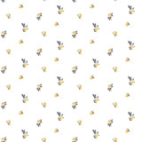 Lady Charlotte Miniature Roses 10' L x 24" W Peel and Stick Wallpaper Roll