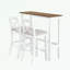 Ensemble de salle à manger rectangulaire en bois avec 2 chaises-409046676-409046682-409046687