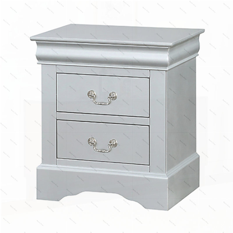 Table de chevet 2 tiroirs Platinum