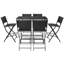Amesville Patio Dining Set with Rectangular Table-1459303618