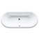 Vaio Duo 70.87'' x 31.5'' Freestanding Soaking Steel Bathtub