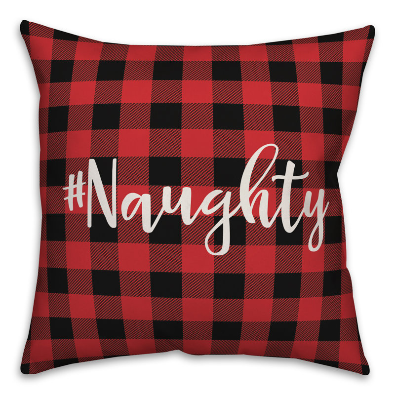 Plaid Throw Pillow, Throw Pillow