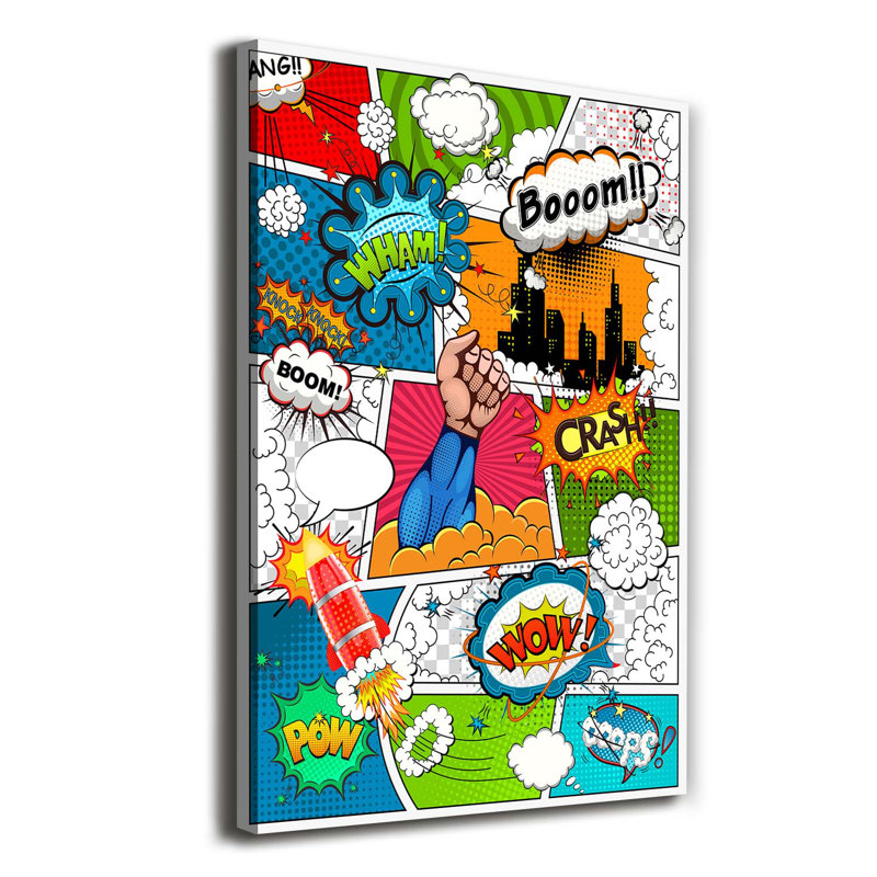 Comic Book - Wrapped Canvas Print