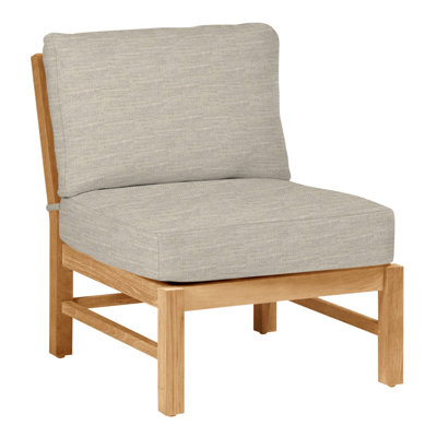 Club Teak Sectional Slipper Chair