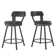 Nicks Swivel Upholstered Counter Stool with Metal Frame