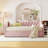 Twin Size Upholstered Daybed With Pop Up Trundle