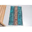 Tapis turc rétro bleu vif au design traditionnel - idéal pour la décoration intérieure