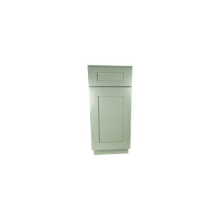 Shallow Green Plywood Ready-to-Assemble Standard Base Cabinet