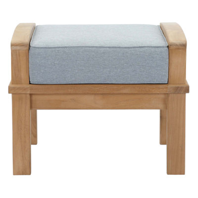 Modway Pier Outdoor Patio Teak Ottoman