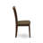 3 Piece Dining Table Set for Small Spaces Contains a Round Dining Room Table with Dropleaf and 2 Linen Fabric Chairs, Mahogany-1015879893-1012687657