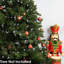 30 boules de Noël en plastique scintillantes - rouge / or-1453060487