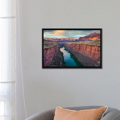 « canyon, paria river, vermillon falaises national sur toile, arizona », reproduction de photo sur toile