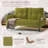 comfortable monochrome double sofa, suitable for living rooms and bedrooms-1449351042