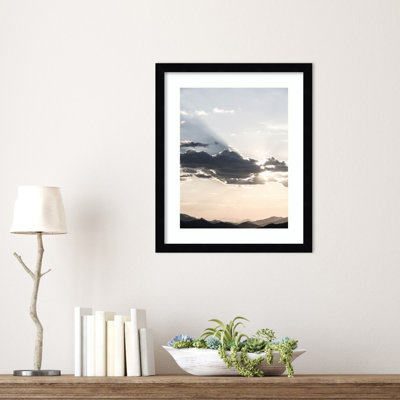 Reproduction d'art encadrée «Isobel Sonstraal Sunset» par Shot par Clint Wood