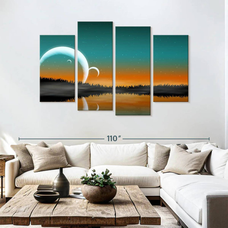 Kelan Space Landscape, 54" H x 84" W