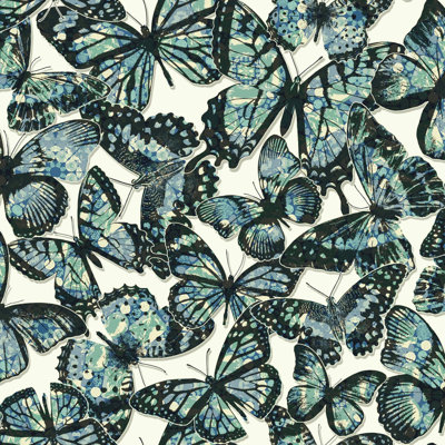 Rouleau de papier peint faune 33 pi x 20,5 po Allani Jewelli Monarch