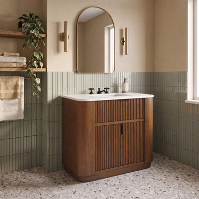 Meuble-lavabo cannelé Stesha