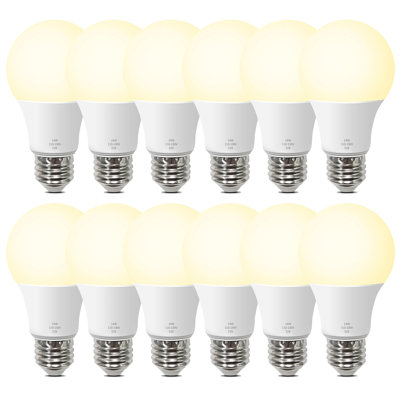 Ampoules à DEL A19, ampoules à DEL équivalentes à 100 watts 3000K, 1000Lm, culot E26, à intensité variable, ampoules à DEL de 14 W (ensemble de 12)