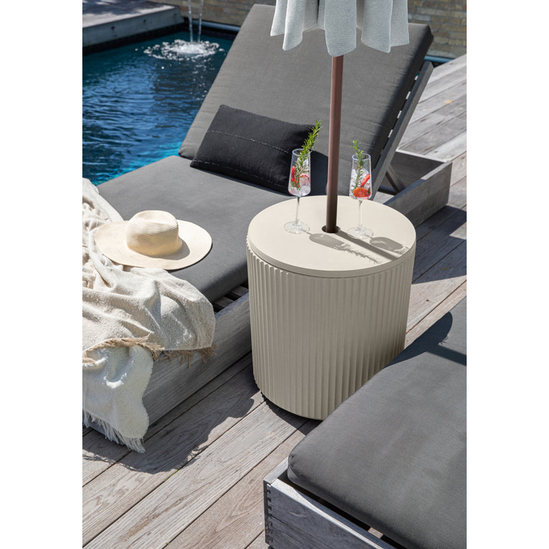 Demi Umbrella Side Table, Sand