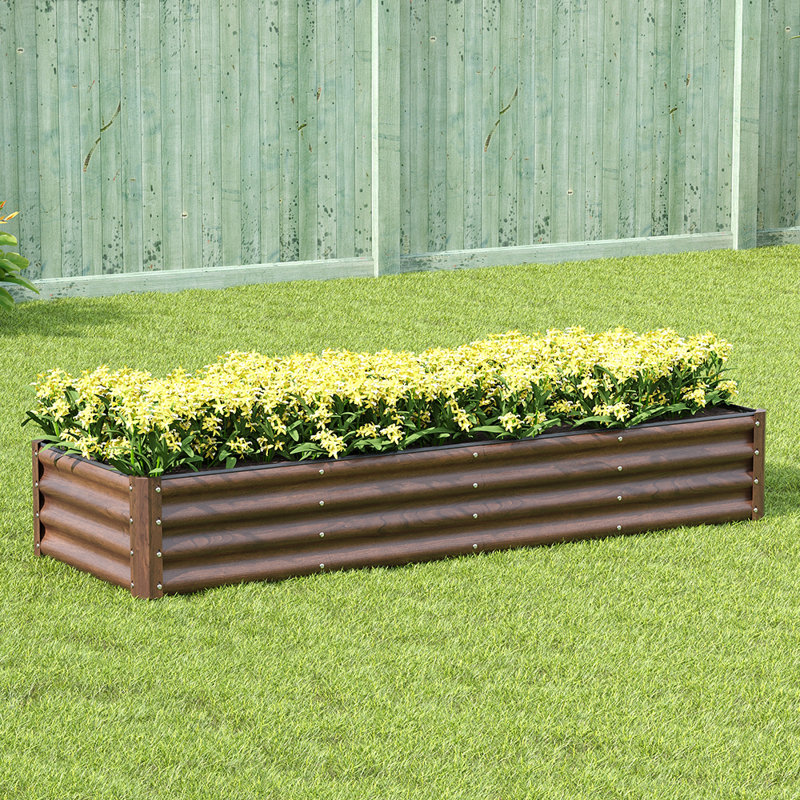 Raised Garden Bed, 28cm H x 180cm W x 60cm D