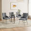 Neriah 48cm H Velvet Upholstered Accent in Grey