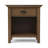 Acadian 24"W Solid Wood Transitional Nightstand with 1 Drawer, Open Storage and Bronze Hardware-793833734