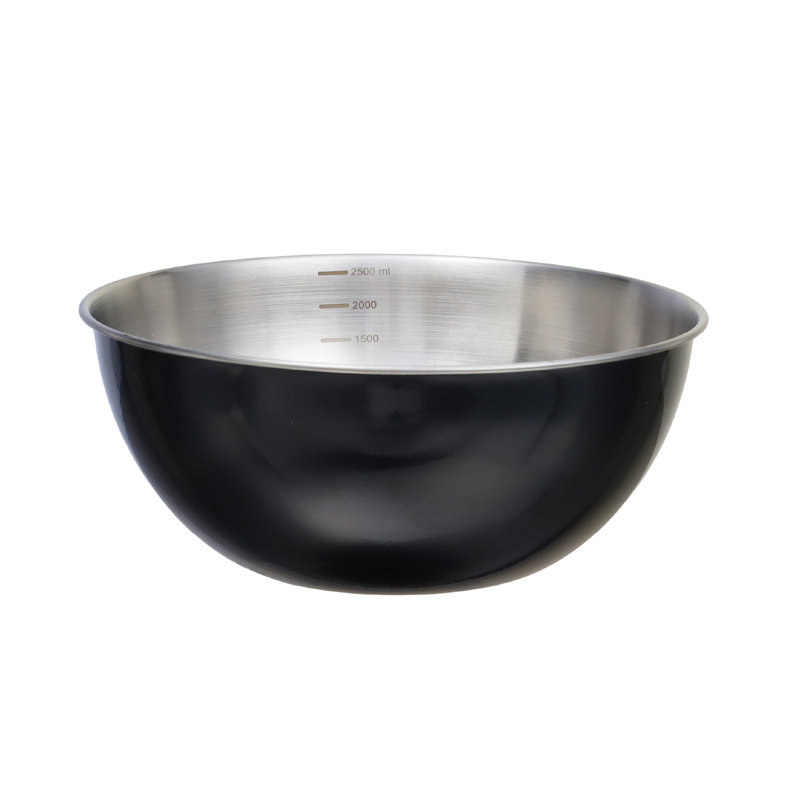 Buckingham Stainless Steel Deep Mixing Bowl Colour Coated  , Black