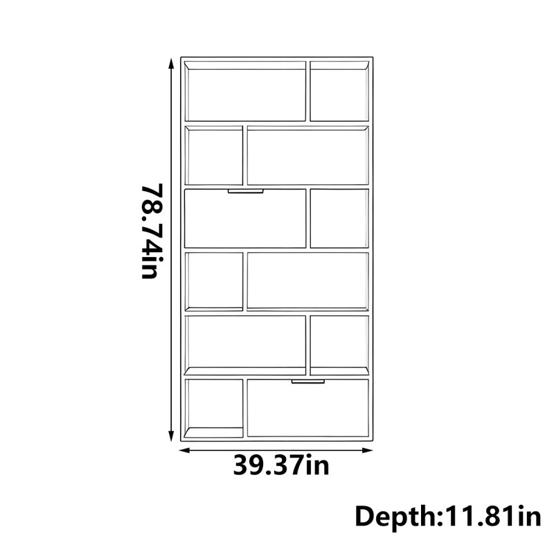 Mike, (6 tablettes) H 78,74 po x l 39,37 po x P 11,81 po