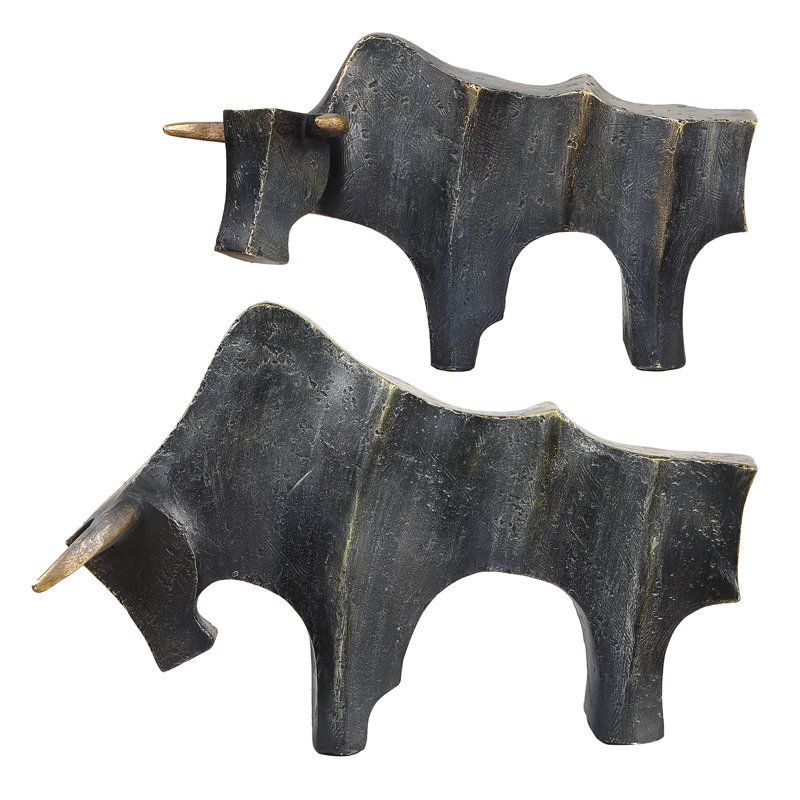 Ensemble de sculptures en bronze Mitleff