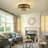 51cm 6-Speed Farmhouse Reversible Caged Ceiling Fan With Light Kit And Remote-1163106971
