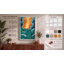 Figure Facing Fire Modern - Wrapped Canvas-715763801-715763806