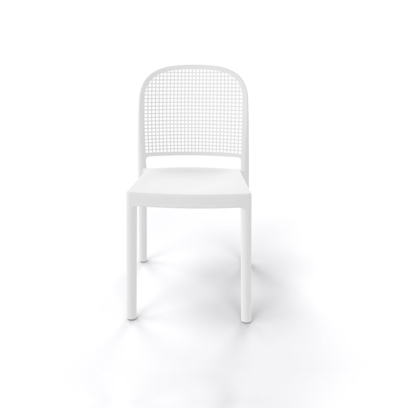 Chaise de patio empilable Panama, Blanc